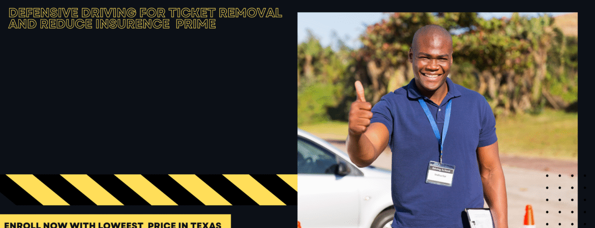 Texas student taking online defensive driving course on laptop