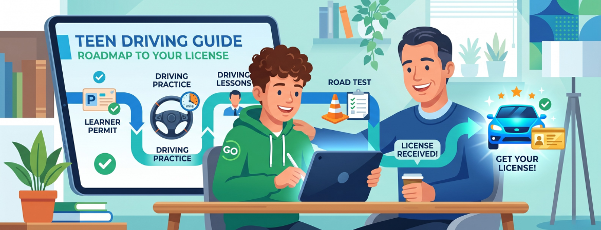 Step by step guide on how to get a teen drivers license in Texas